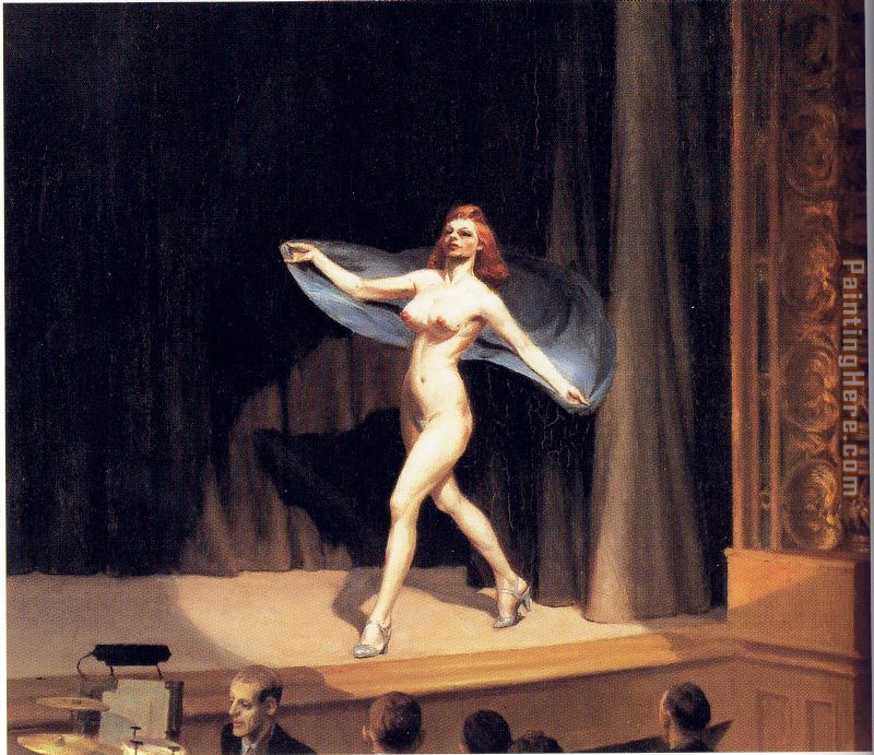 Girlie Show painting - Edward Hopper Girlie Show art painting